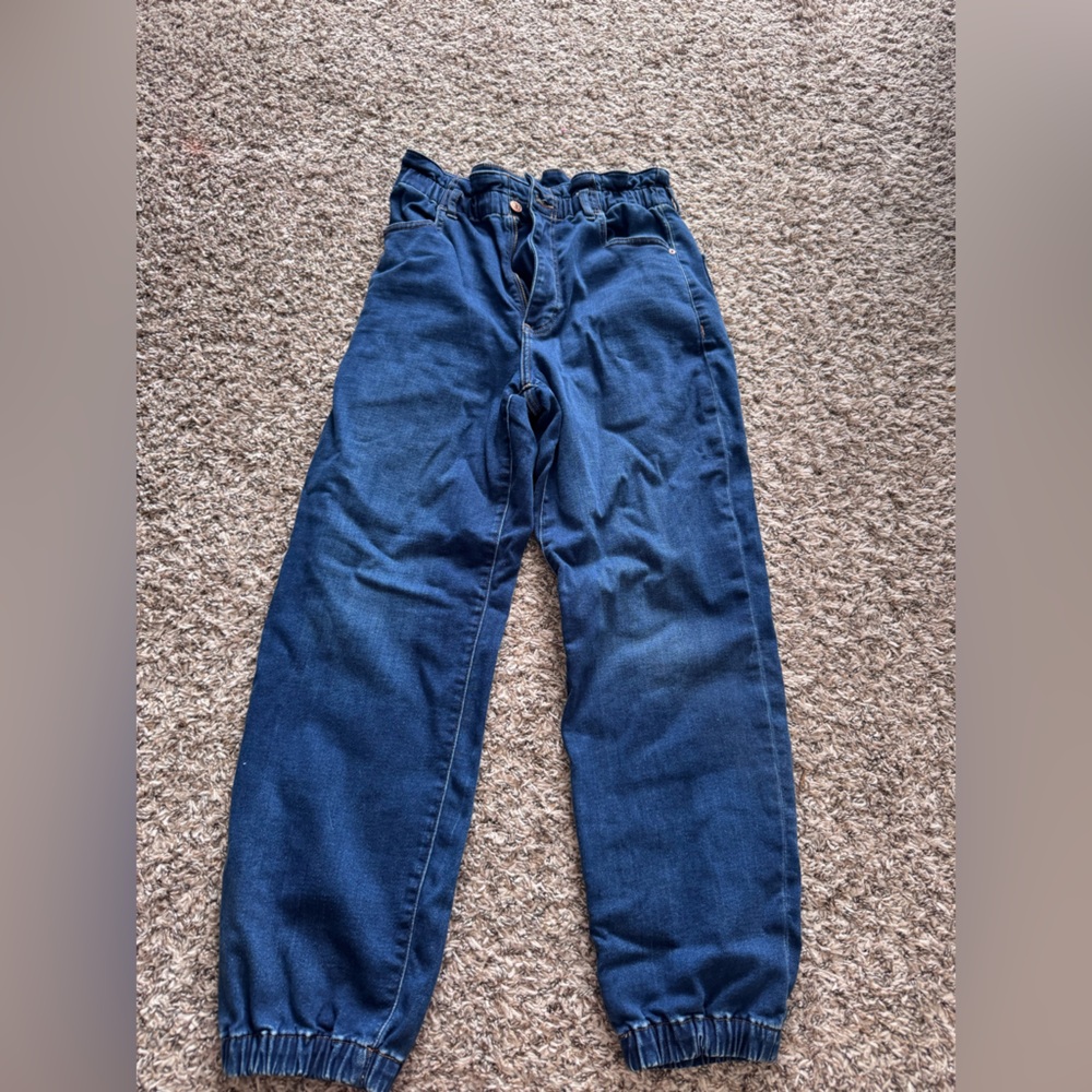 Express Jogger Relaxed Fit Dark Blue Jeans